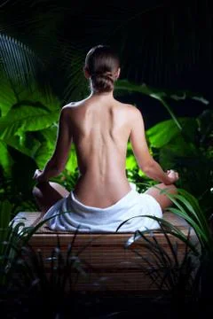 Spa back 写真素材