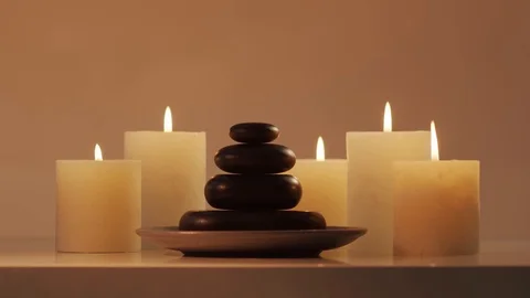 Spa background composition. Massage, oriental therapy, wellbeing and meditation. Stock Footage 121030731