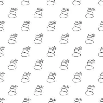 Spa balance stones pattern vector seamless 스톡 일러스트