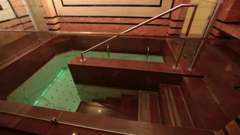 Spa bath and stairs Video stock 77050631