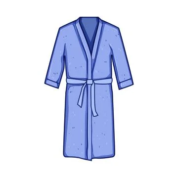 Spa bathrobe cartoon vector illustration Stock Illustration
