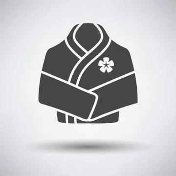 Spa bathrobe icon Stock Illustration