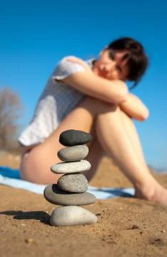 Spa on a beach Stock-Fotos