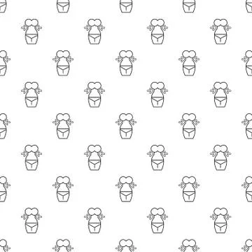 Spa body silhouette pattern vector seamless Stock Illustration