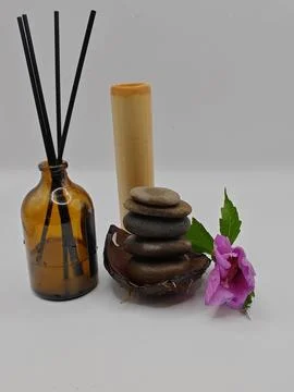 Spa cabinet decor Foto stock