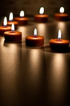 Spa Candle Abstract Stock Photos