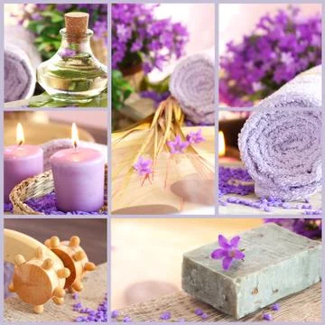 Spa collage Stock Illustration