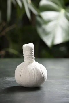 SPA composition on tropical background, close up Stock Photos