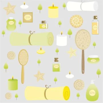 Spa compositionn4 Stock Illustration