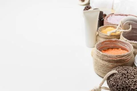 Spa concept isolated on white Stock Photos