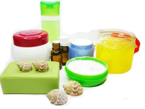Spa cosmetics and cremes Stock Photos