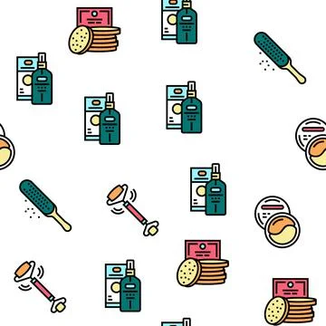Spa Cosmetics Beauty Vector Seamless Pattern Stockillustratie