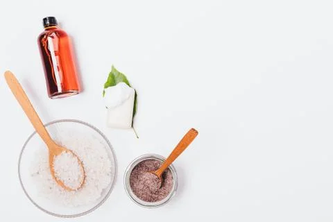 Spa cosmetics on white background 库存照片