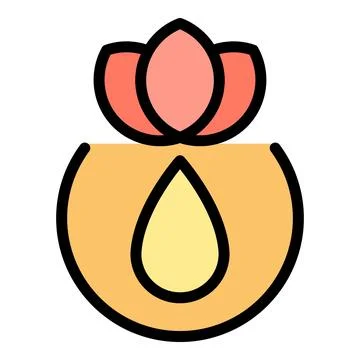 Spa cream drop icon vector flat Stock-Illustration