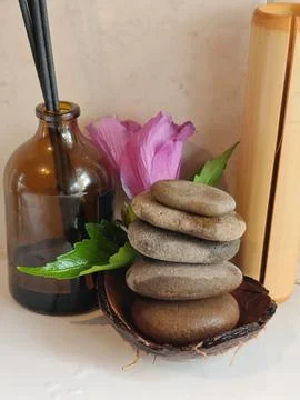 Spa decor composition Stock Photos