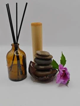 Spa decor from different items Foto stock