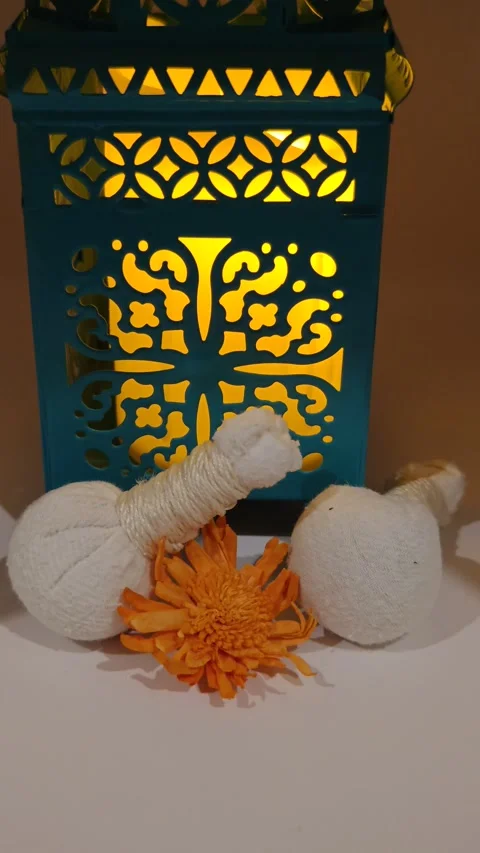 Spa decor large various items romantic 動画素材 325050982