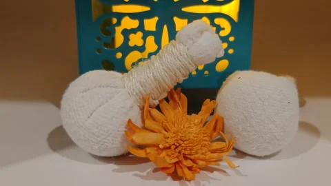 Spa decor large various items Stock-Footage 325050987