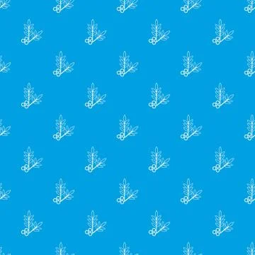 Spa eco leafs pattern seamless blue 스톡 일러스트
