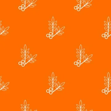 Spa eco leafs pattern vector orange 스톡 일러스트