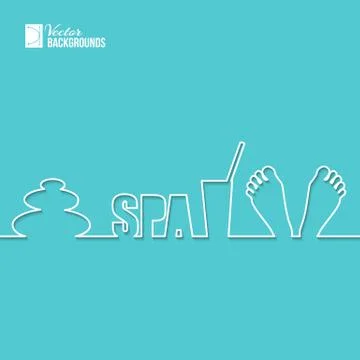 Spa elements. 스톡 일러스트