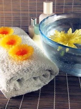 Spa Essentials Stock-Fotos