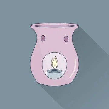 Spa flat icon. Stock Illustration