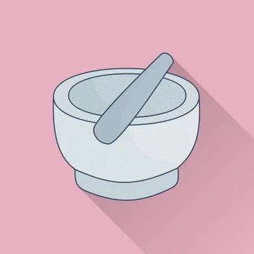 Spa flat icon. Stock Illustration