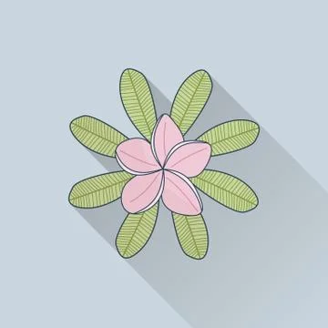 Spa flat icon. Stock Illustration