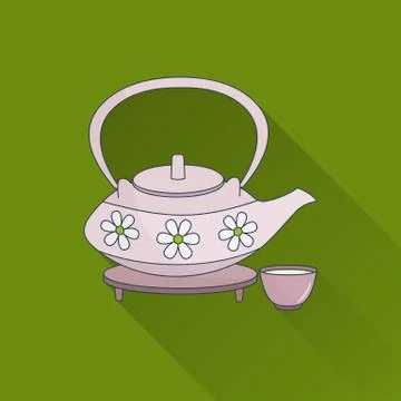 Spa flat icon. Stock Illustration