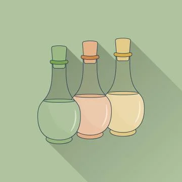 Spa flat icon. Stock Illustration