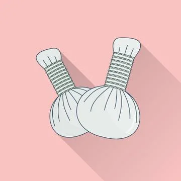 Spa flat icon. Stock Illustration