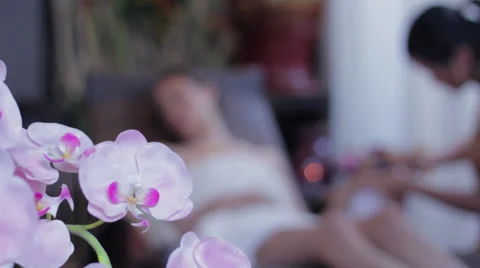 Spa flowers Stock Footage 29150279