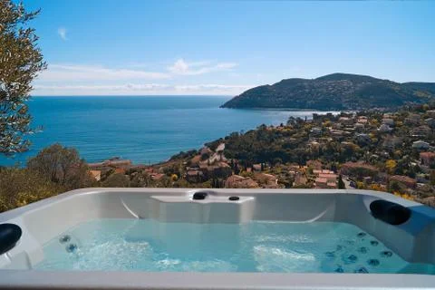 A spa in front of the sea Stock Photos