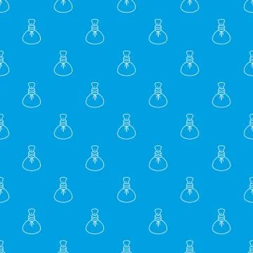 Spa hot compress pattern vector seamless blue 스톡 일러스트