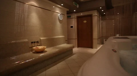 SPA Hotel. Jacuzzi in the hotel Stock-Footage 60703053