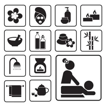 Spa icon Stock Illustration