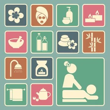 Spa icon Stock Illustration