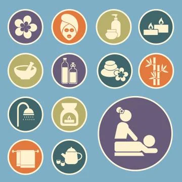 Spa icon Stock Illustration