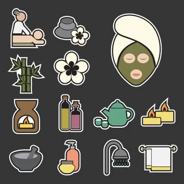Spa icon Stock Illustration