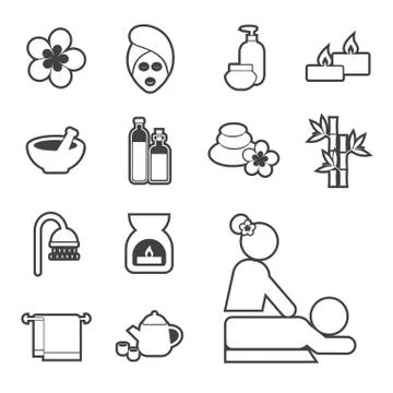 Spa icon Stock Illustration