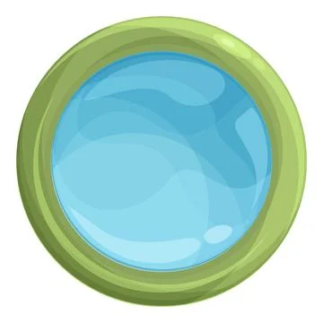 Spa inflatable pool icon cartoon . Sea equipment 스톡 일러스트