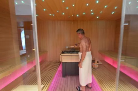 SPA interior sauna Stock Photos