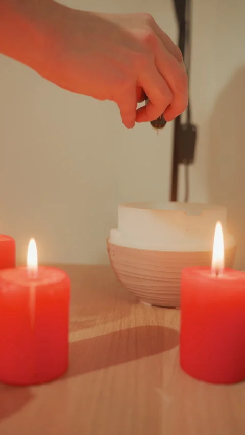 Spa items setup. Ceramic containers for calming spa environment. Elegantly Stock Footage 328151709