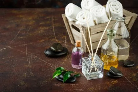 Spa Kit. Shampoo, Soap Liquid. Shower Gel. 库存照片