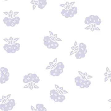 Spa leaf glyph seamless pattern Stock Illustration