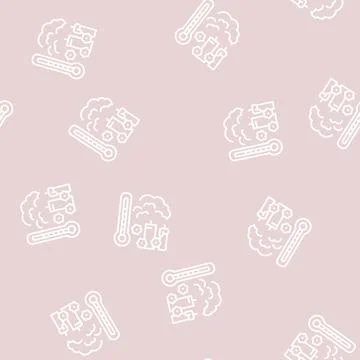 Spa leisure line seamless pattern Illustrazione stock