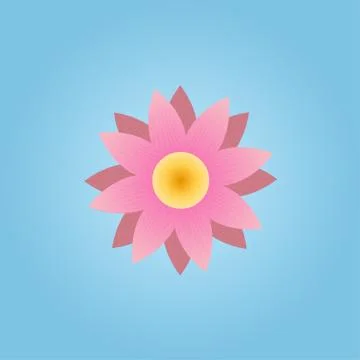 Spa lotus flower Stock Illustration