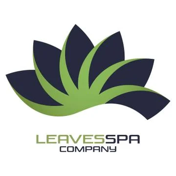 SPA lotus logo Stock Illustration