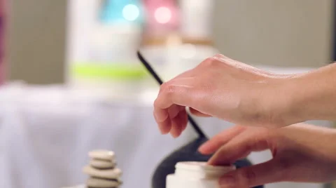 Spa manicure procedure. Stock Footage 43460991
